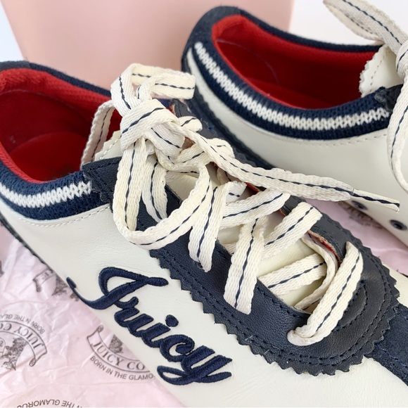 Rare Retro Style Juicy Couture Etsy Sneakers Nappa and Suede Leather Sz 7 - Picture 3 of 14